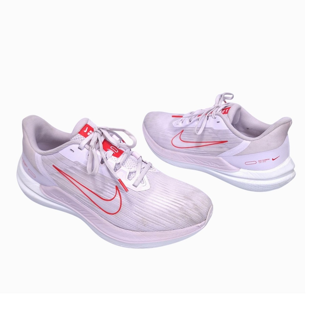 Nike Air Winflo 9‎ Running Shoes Women Sz 10 Barely Grape DD8686-501 Purple Gym